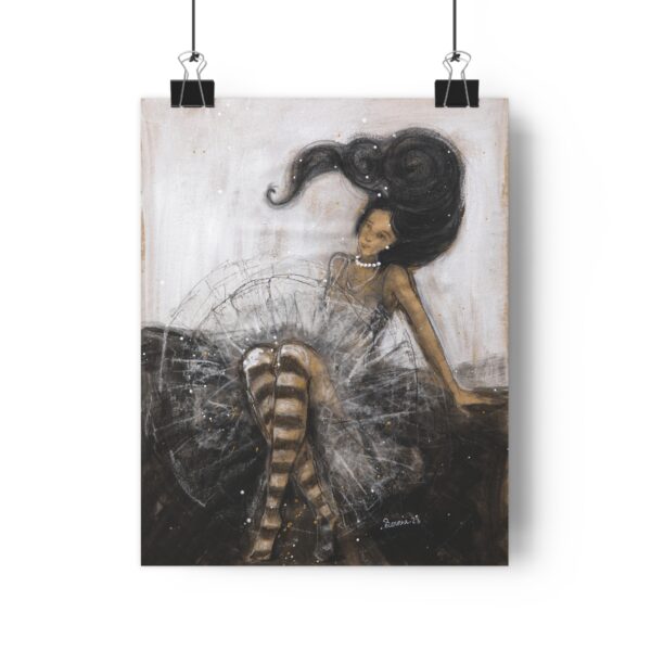 Elegant Giclée Art Print - Black and White Dancer Wall Decor for Home