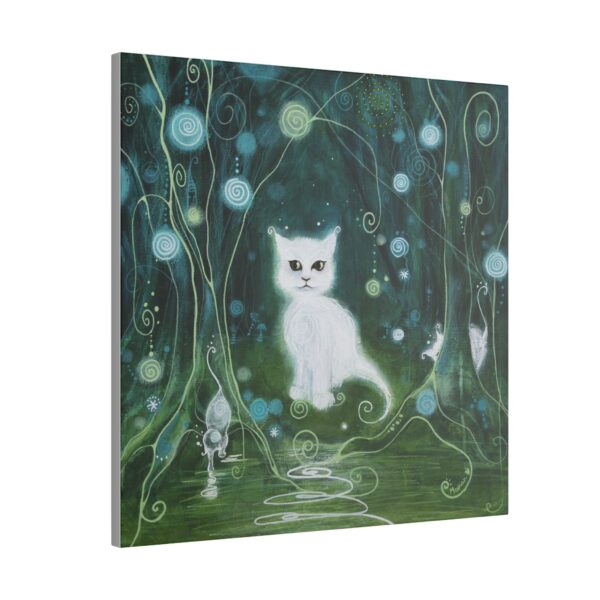 Whimsical Cat Giclée Print Canvas - Enchanting Forest Art for Cat Lovers - Image 2